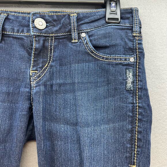 Silver Jean Co Jeans Women's W26 L29 (2) Blue November Jegging Skinny Normcore - Picture 7 of 15